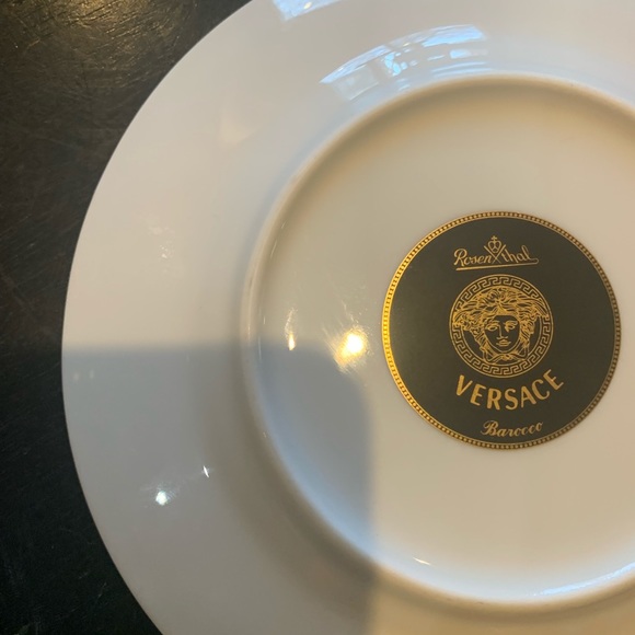 2-12 inch and 2-7 inch Versace Rosenthal Barocco plates